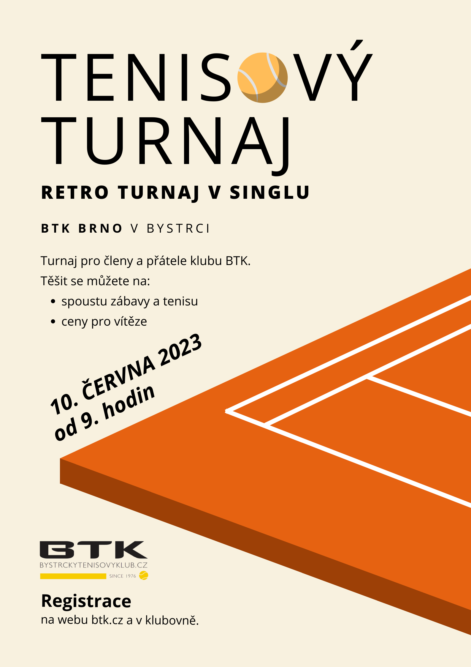 Retro turnaj v singlu 10. června 2023